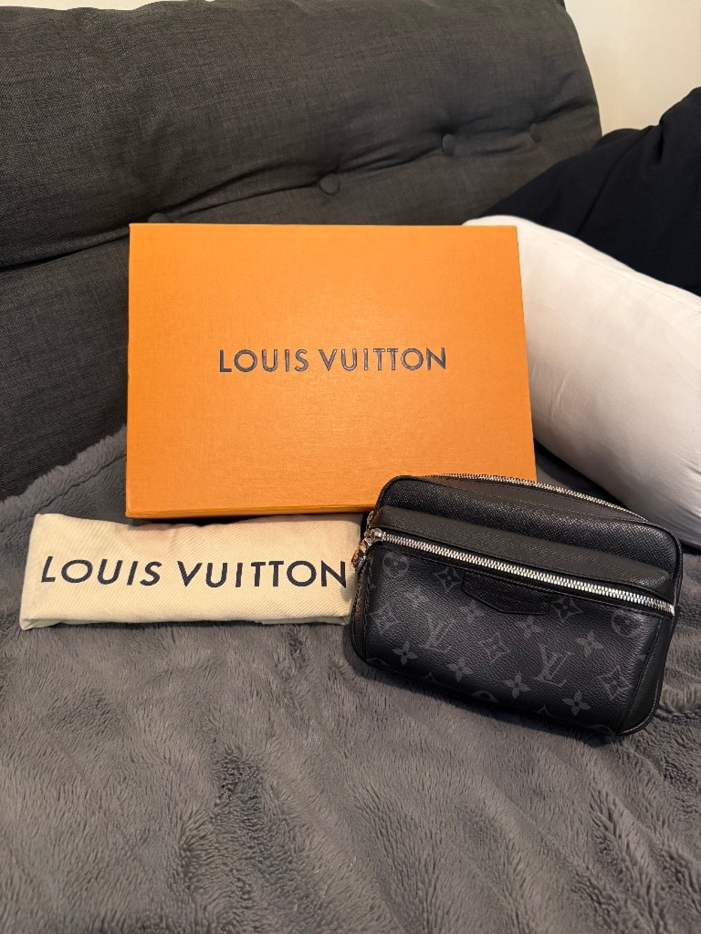 Louis Vuitton Black Monogram Belt Bag